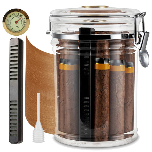 Kitchen Storage Sealed Jar With Hygrometer Humidifier Lids