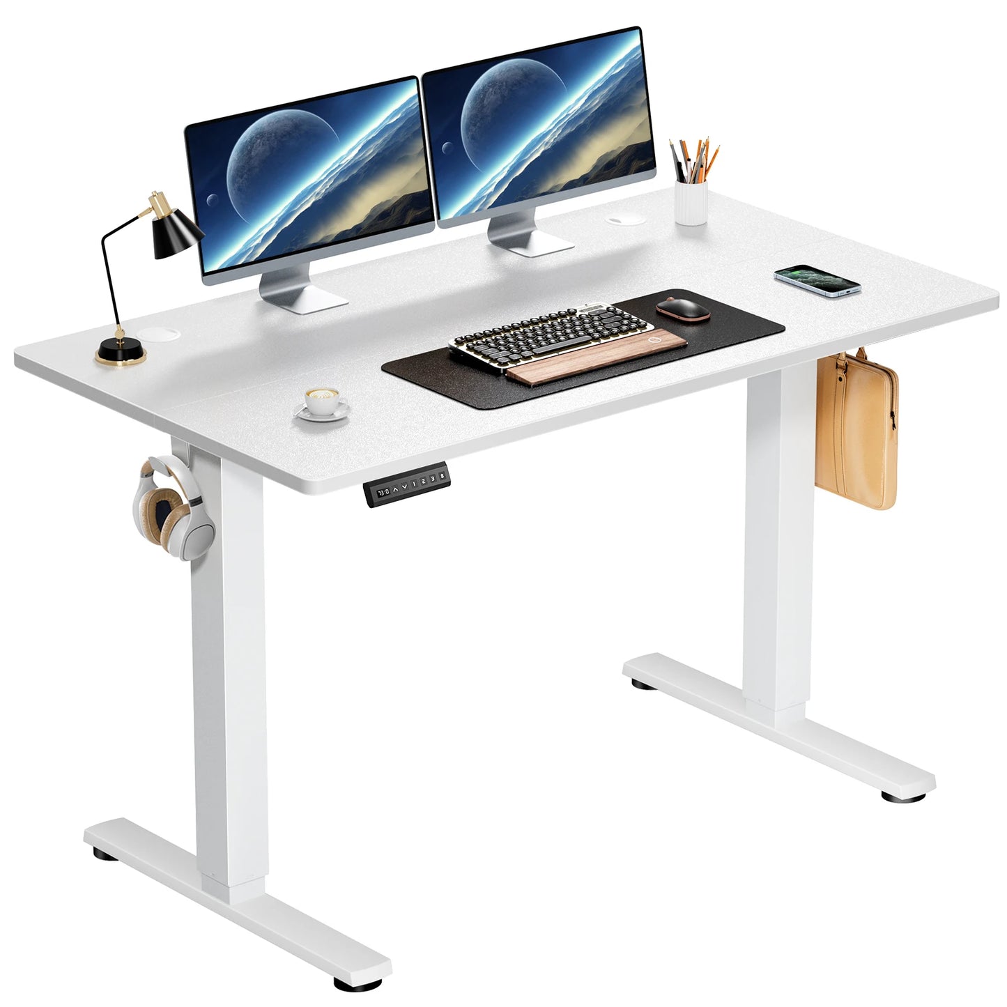 Adjustable 40x24 Inch Stand Up Sit Computer Desk Workstation