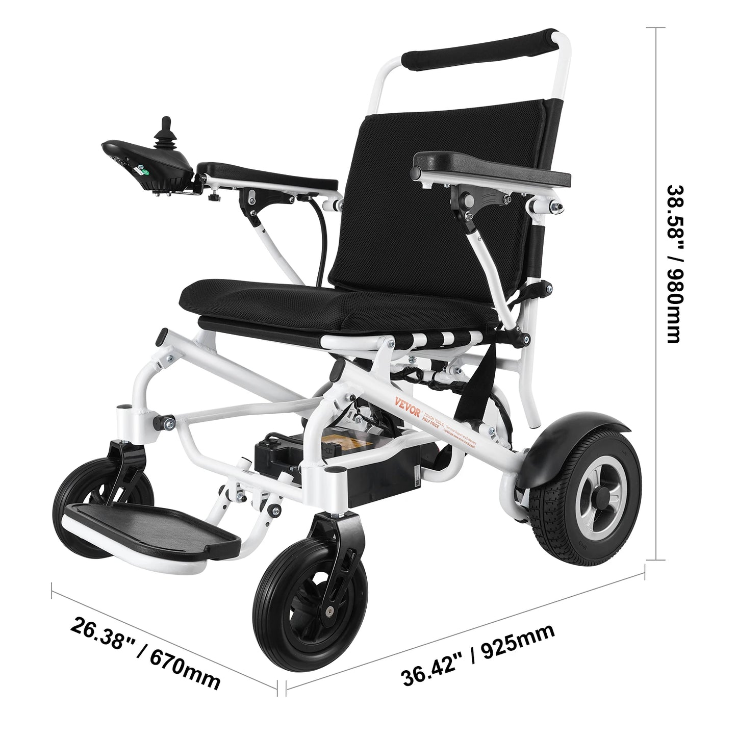 Seniors Lightweight Foldable Motorized Power Wheelchairs