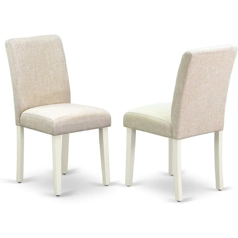 9 Piece Dining Room Set with Oval Wooden Table, Butterfly Leaf, and 8 Light Beige chairs