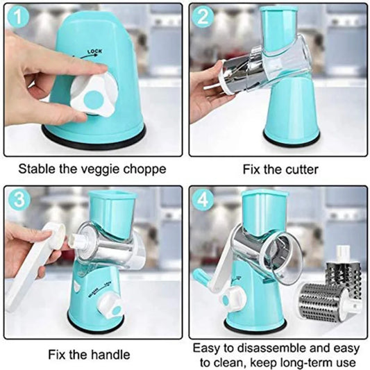 Manual Vegetable Cutter Slicer Kitchen Roller Gadgets Tool