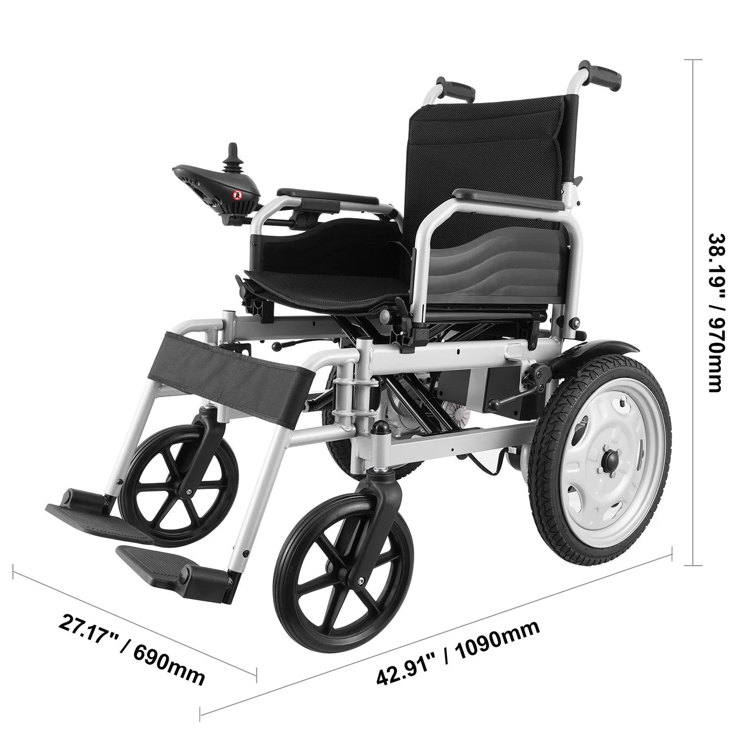 Seniors Lightweight Foldable Motorized Power Wheelchairs