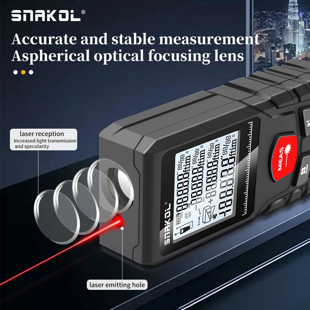 Laser Tape Measure 50M/70M/100M/120M Profesional Digital Range Finder Ruler