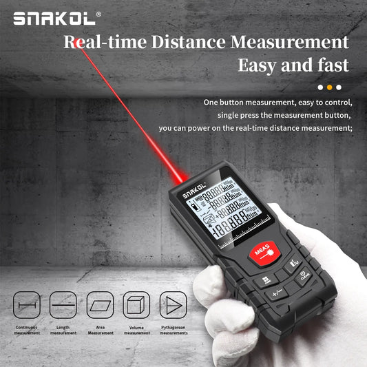 Laser Tape Measure 50M/70M/100M/120M Profesional Digital Range Finder Ruler