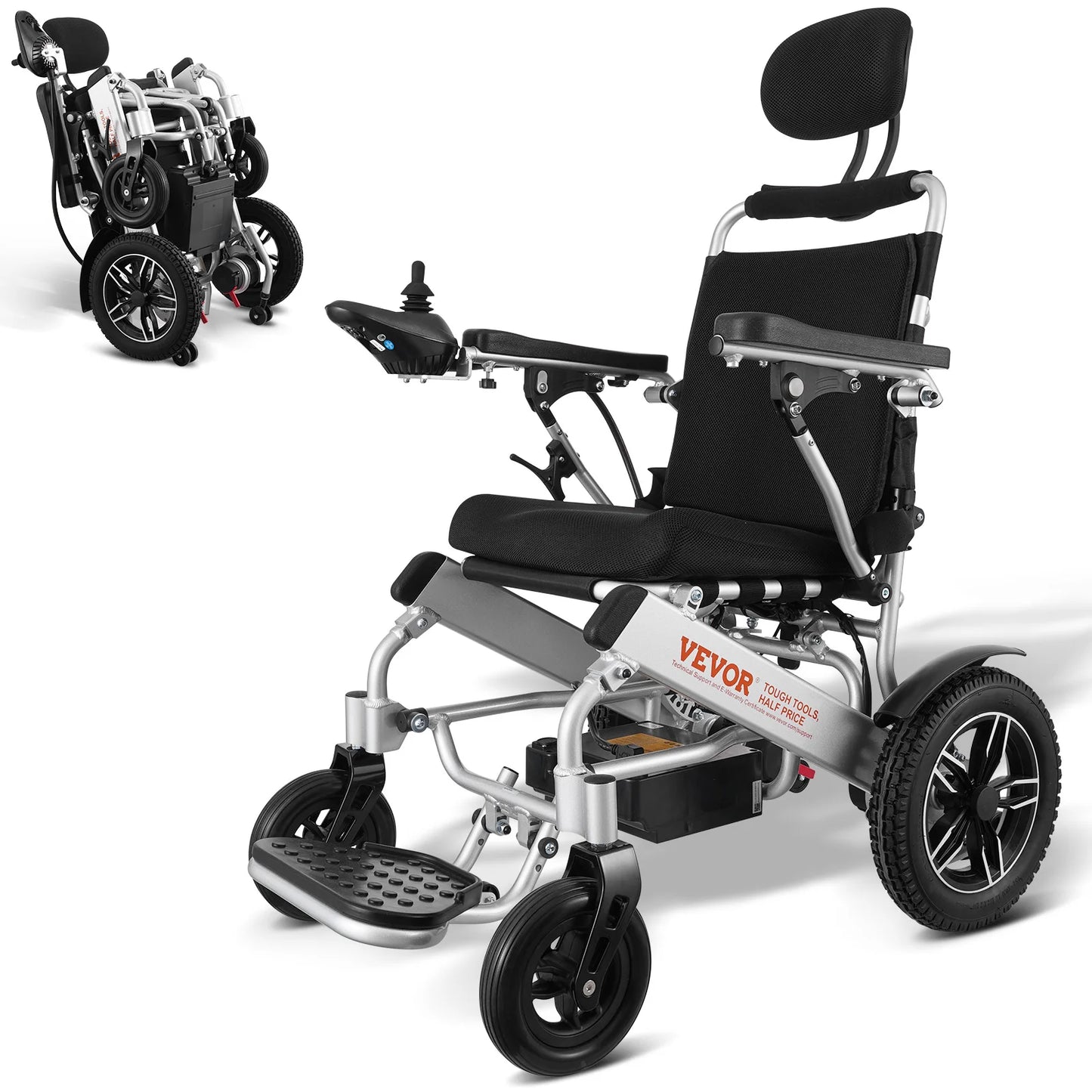 Seniors Lightweight Foldable Motorized Power Wheelchairs