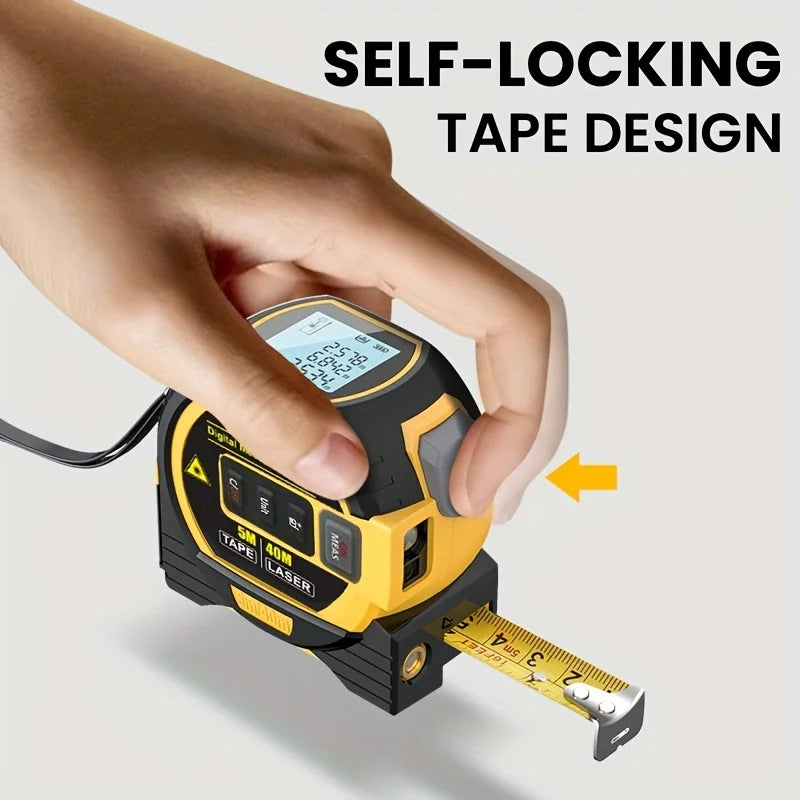 Laser 3 In 1 Digital Tape Measure High Precision Laser Rangefinder